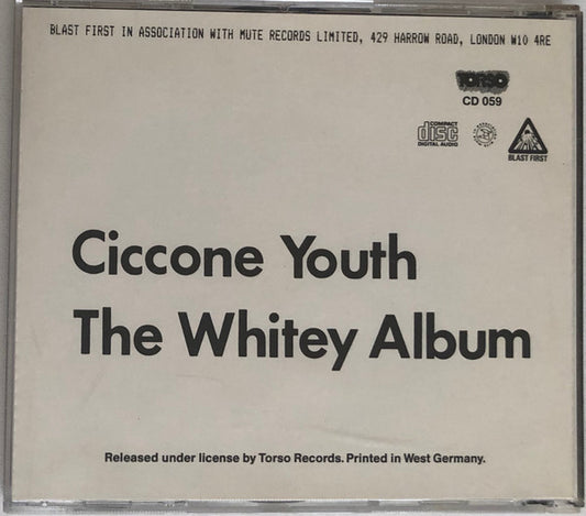 Ciccone Youth : The Whitey Album (CD, Album)