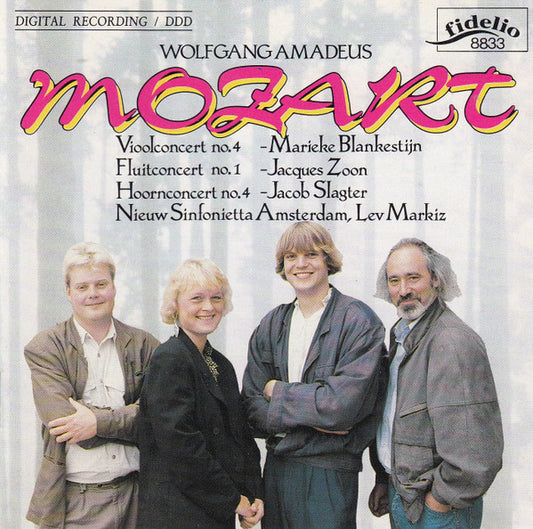 Wolfgang Amadeus Mozart, Marieke Blankestijn, Jacques Zoon, Jacob Slagter, Nieuw Sinfonietta Amsterdam, Lev Markiz : Vioolconcert No. 4 / Fluitconcert No. 1 / Hoornconcert No. 4  (CD)