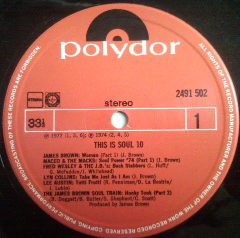 Various : This Is Soul 10 (James Brown Presents) (LP, Comp)