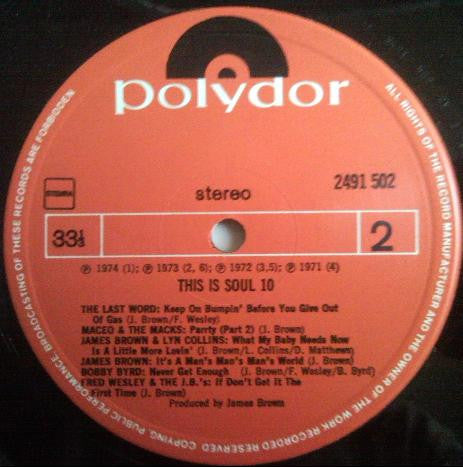 Various : This Is Soul 10 (James Brown Presents) (LP, Comp)