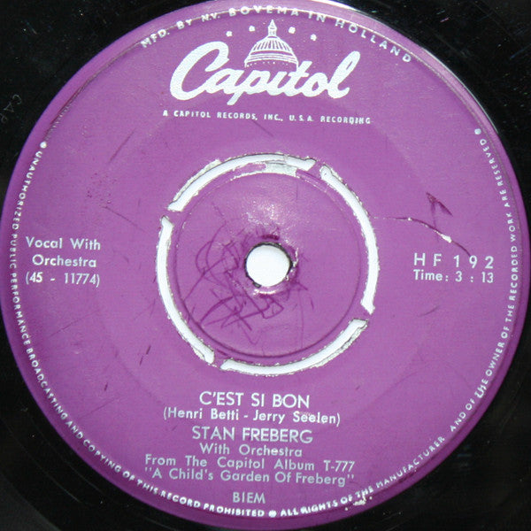 Stan Freberg : John And Marsha / C'est Si Bon (7")