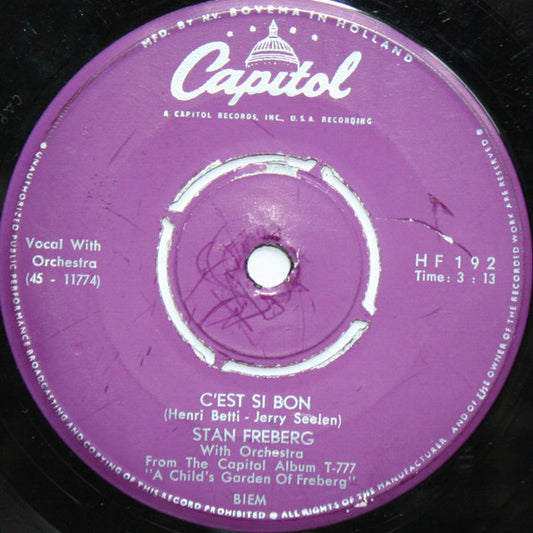 Stan Freberg : John And Marsha / C'est Si Bon (7")