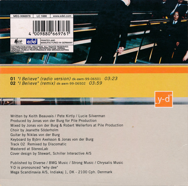 Yaki-Da : I Believe (CD, Single, Car)