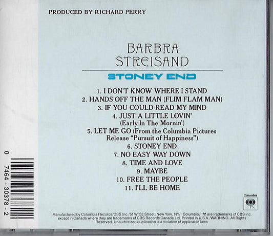 Barbra Streisand : Stoney End (CD, Album, RE)