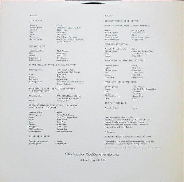 Kevin Ayers : The Confessions Of Dr. Dream And Other Stories (LP, Album, Emb)