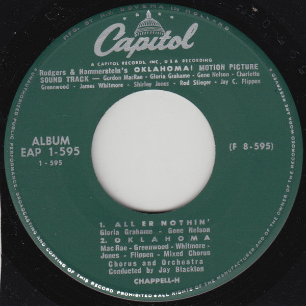 Rodgers & Hammerstein : Oklahoma! (7", EP)