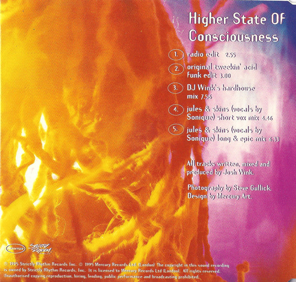 Josh Wink : Higher State Of Consciousness (CD, Single)