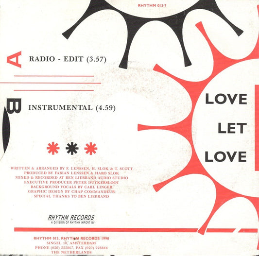 Tony Scott : Love Let Love (7", Single)