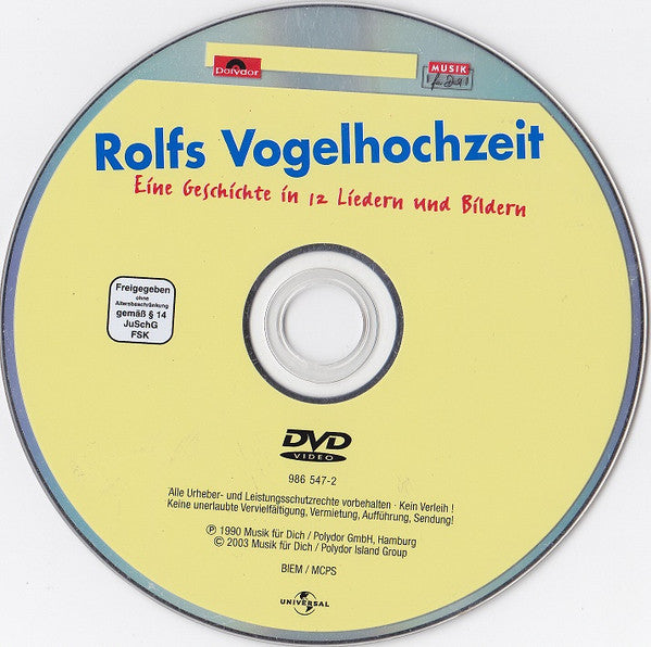 Rolf Und Seine Freunde : Rolfs Vogelhochzeit (Eine Geschichte In Liedern Und Bildern) (DVD)