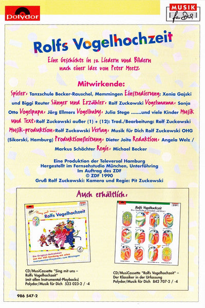 Rolf Und Seine Freunde : Rolfs Vogelhochzeit (Eine Geschichte In Liedern Und Bildern) (DVD)