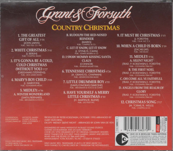 Grant & Forsyth : Country Christmas (CD, Album)