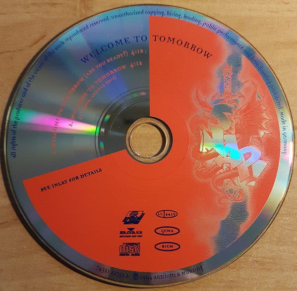 Snap! Feat. Summer : Welcome To Tomorrow (CD, Single, Car)