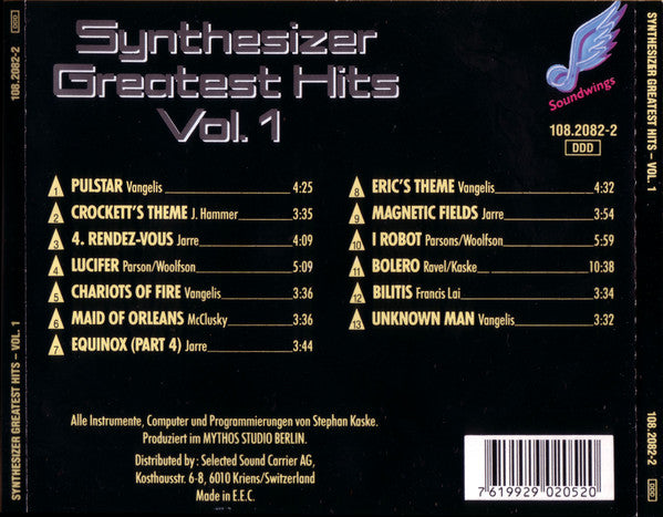 M.A.S.S. : Synthesizer Greatest Hits Vol. 1 (CD, Comp)