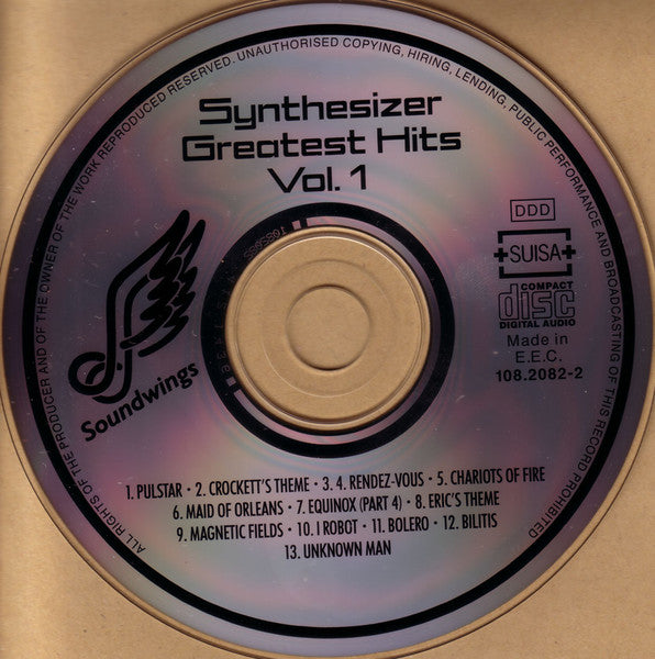 M.A.S.S. : Synthesizer Greatest Hits Vol. 1 (CD, Comp)