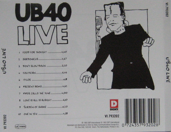 UB40 : Live (CD, Album, RE)