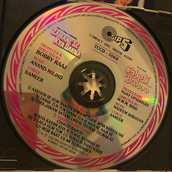 Anand Milind / Nadeem Shravan : Zamane Se Kya Darna / Chhoti Bahoo (CD, Comp)