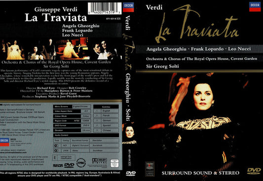 Giuseppe Verdi, Angela Gheorghiu, Frank Lopardo, Leo Nucci, Orchestra Of The Royal Opera House, Covent Garden & Chorus Of The Royal Opera House, Covent Garden, Georg Solti : La Traviata (DVD-V, NTSC, Dig)