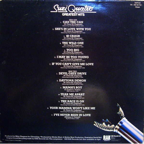 Suzi Quatro : Greatest Hits (LP, Comp)