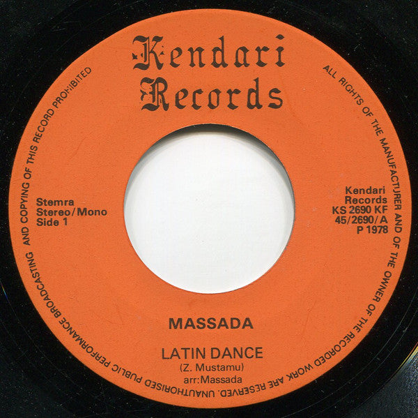 Massada (2) : Latin Dance (7", Single)