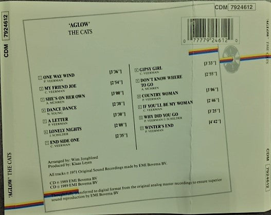 The Cats : Aglow (CD, Album, RE)