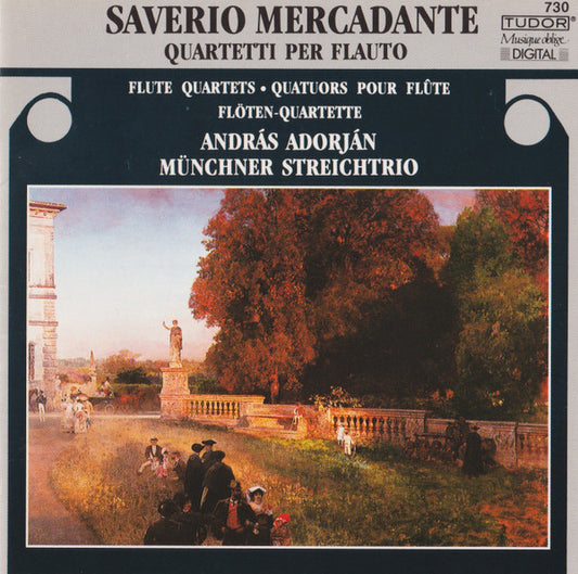 András Adorján, Münchner StreichTrio : Saverio Mercadante Quartetti Per Flauto (CD)