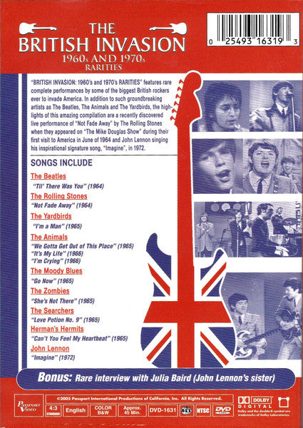 Various : The British Invasion (1960s And 1970s Rarities) (DVD-V, Comp, NTSC)