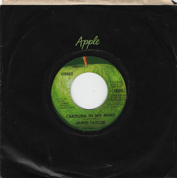 James Taylor (2) : Carolina In My Mind (7", Single)