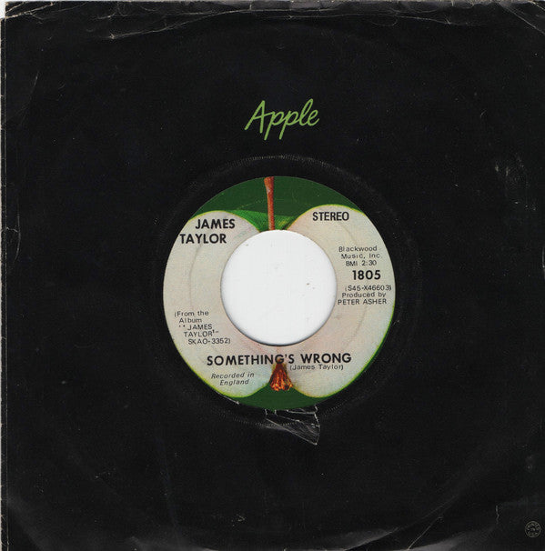 James Taylor (2) : Carolina In My Mind (7", Single)