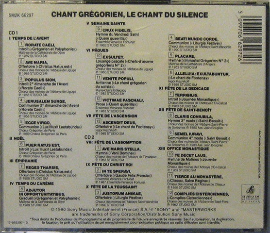 Various : Chant Gregorien - Le Chant Du Silence (2xCD, Comp, RE)
