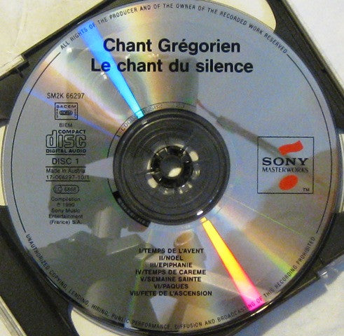 Various : Chant Gregorien - Le Chant Du Silence (2xCD, Comp, RE)