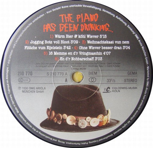 The Piano Has Been Drinking... : The Piano Has Been Drinking... (LP, Album)