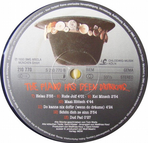The Piano Has Been Drinking... : The Piano Has Been Drinking... (LP, Album)