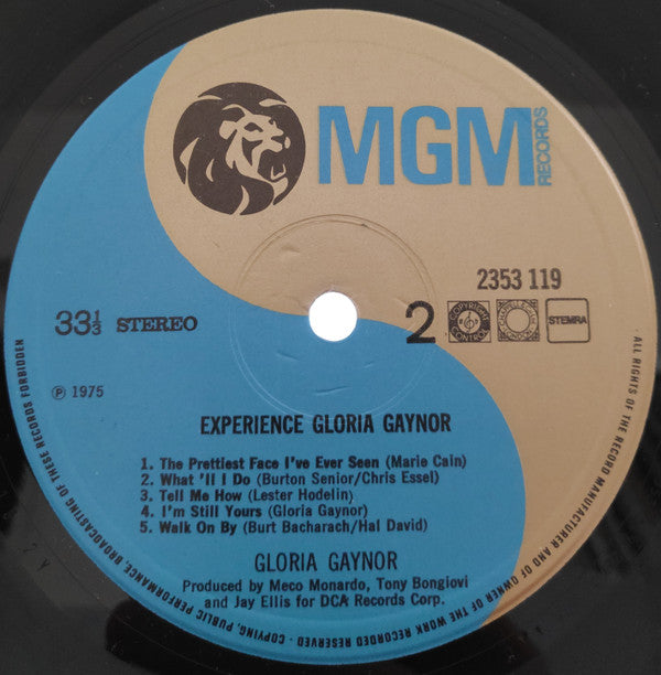 Gloria Gaynor : Experience Gloria Gaynor (LP, Album)