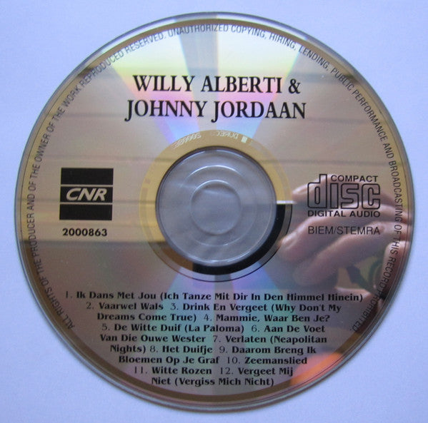 Willy Alberti & Johnny Jordaan : Willy Alberti & Johnny Jordaan (CD, Comp)