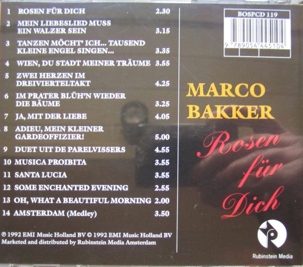 Marco Bakker : Rosen Für Dich (CD, Album)
