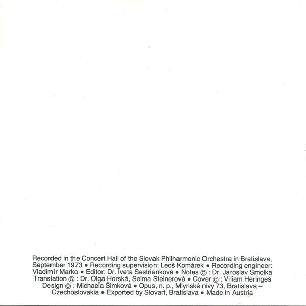 Antonín Dvořák, Slovak Philharmonic Orchestra, Zdeněk Košler : Symphony Nr. 9 In E Minor, From The New World (CD, Album)