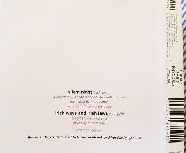 Sinéad O'Connor : Silent Night (CD, Single)