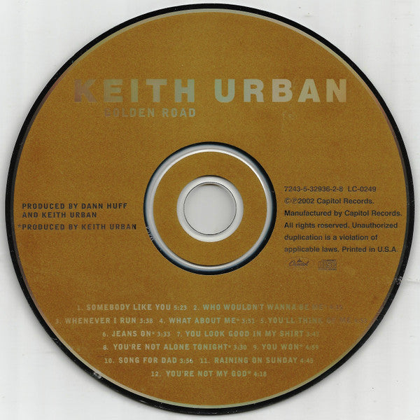 Keith Urban : Golden Road (CD, Album, RP, Cin)