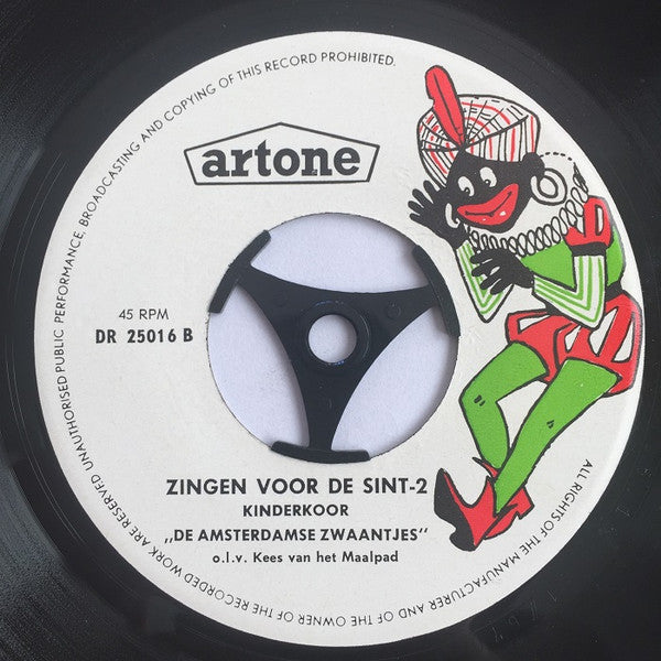 De Amsterdamse Zwaantjes : Zingen Voor De Sint (7", EP)
