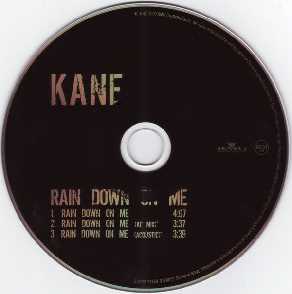 Kane (2) : Rain Down On Me (CD, Maxi, Promo)