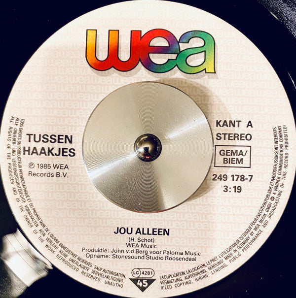 Tussen Haakjes : Jou Alleen (7", Single)