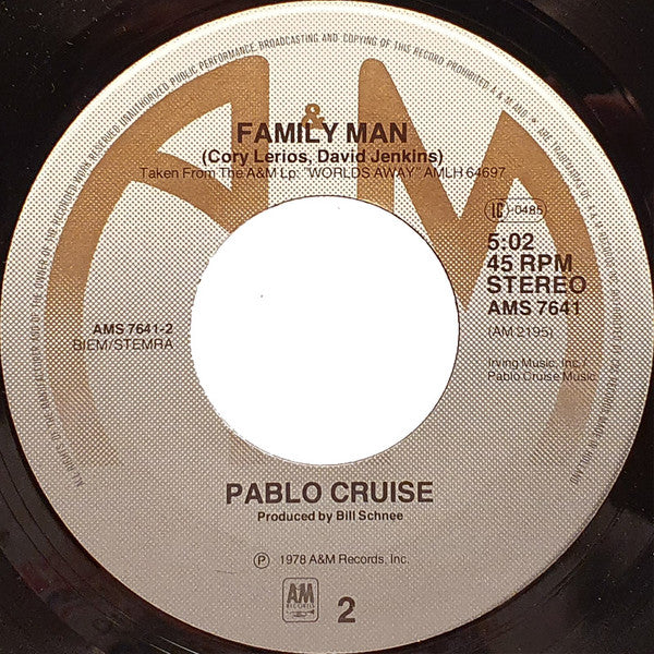 Pablo Cruise : I Want You Tonight (7", Single)