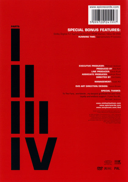 Michael Jackson : The One  (DVD-V, Multichannel, PAL)