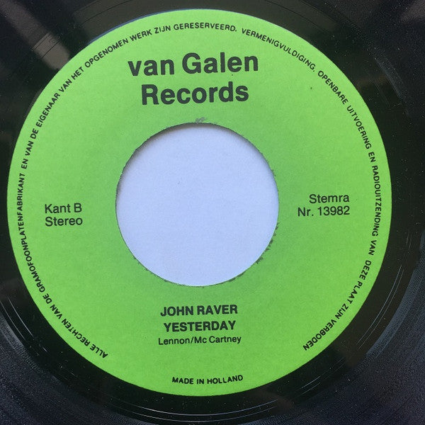 John Raver : Eighteen Years / Yesterday (7", Single)