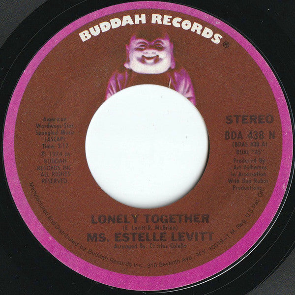 Estelle Levitt : Lonely Together (7", Single)