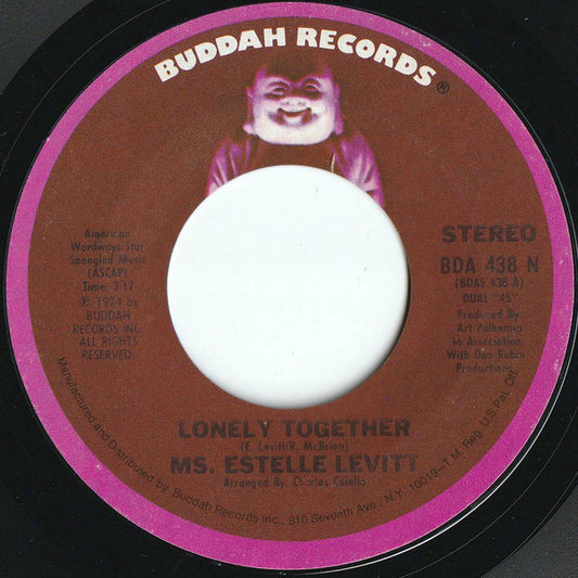 Estelle Levitt : Lonely Together (7", Single)