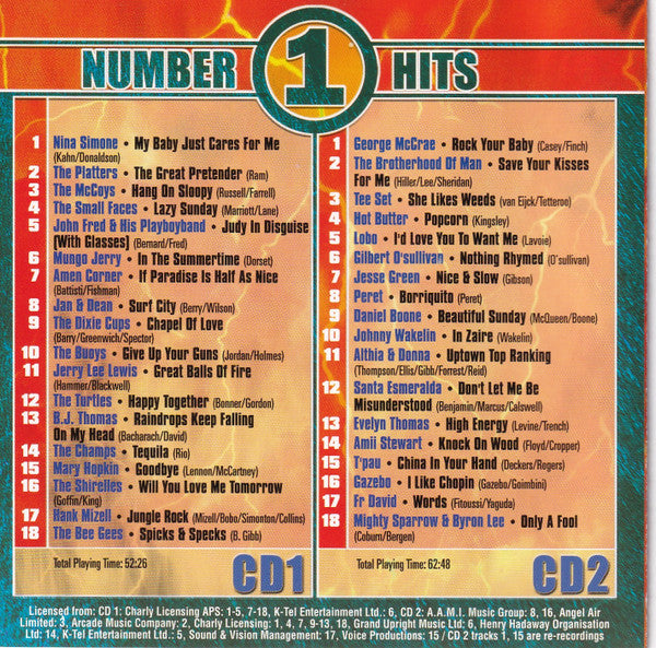 Various : Number 1 Hits (2xCD, Comp)