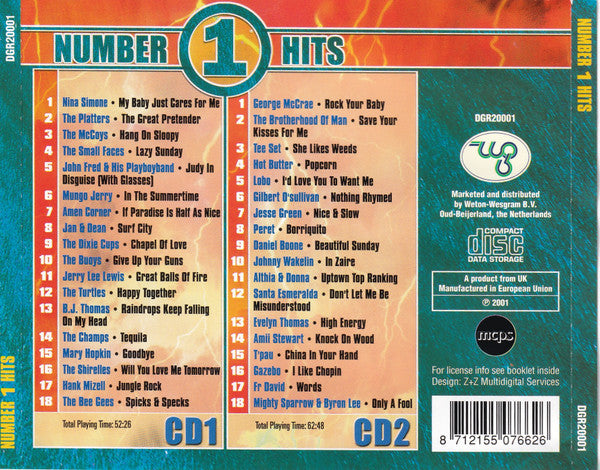 Various : Number 1 Hits (2xCD, Comp)