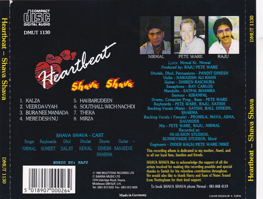 Shava Shava : Heartbeat (CD, Album)