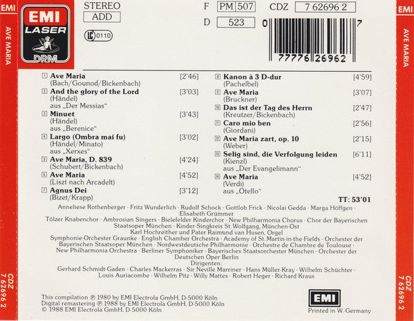 Various : Berühmte Ouvertüren (CD, Comp, RM)